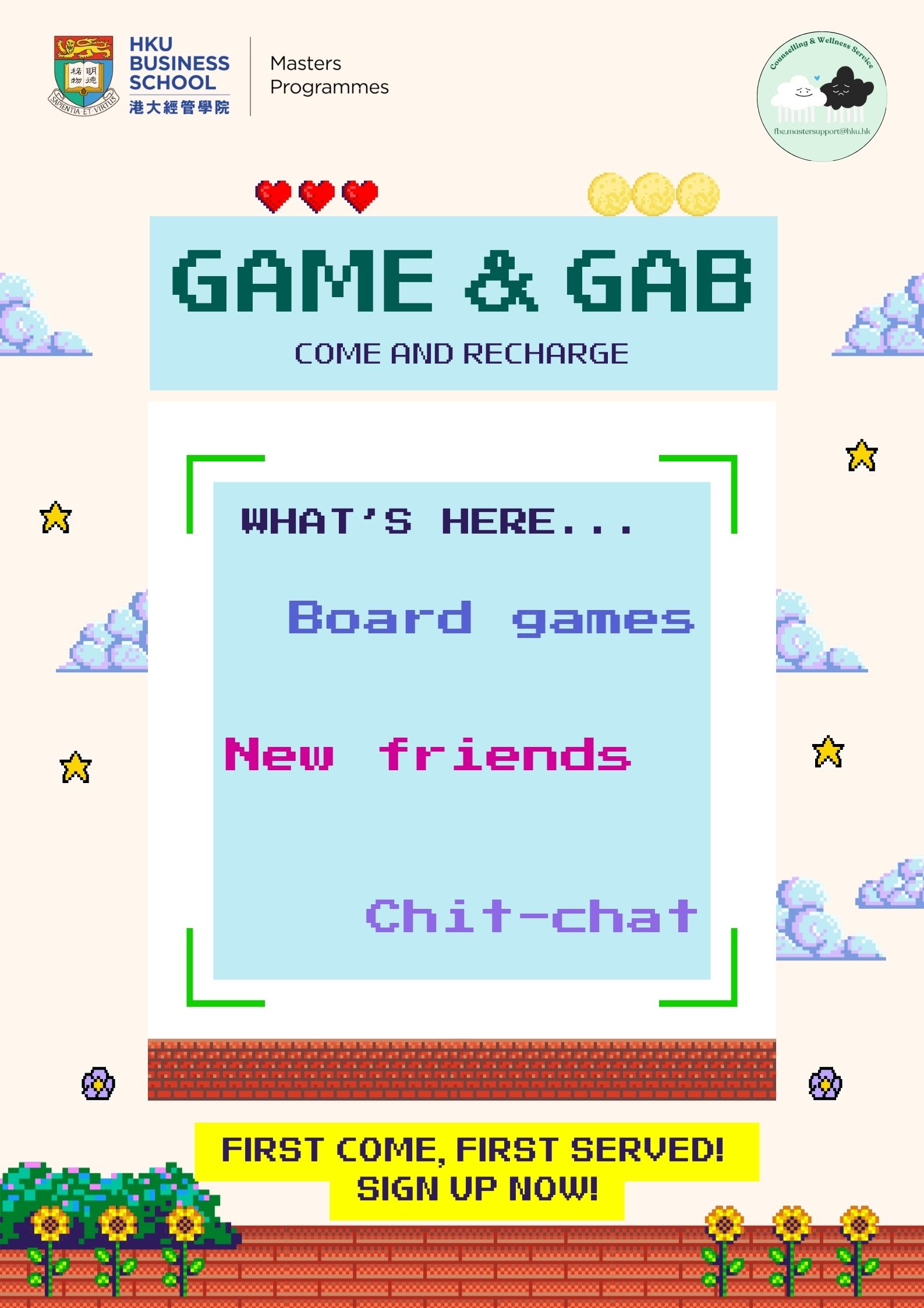 Small group Game & Gab with Anthony on 15 Oct