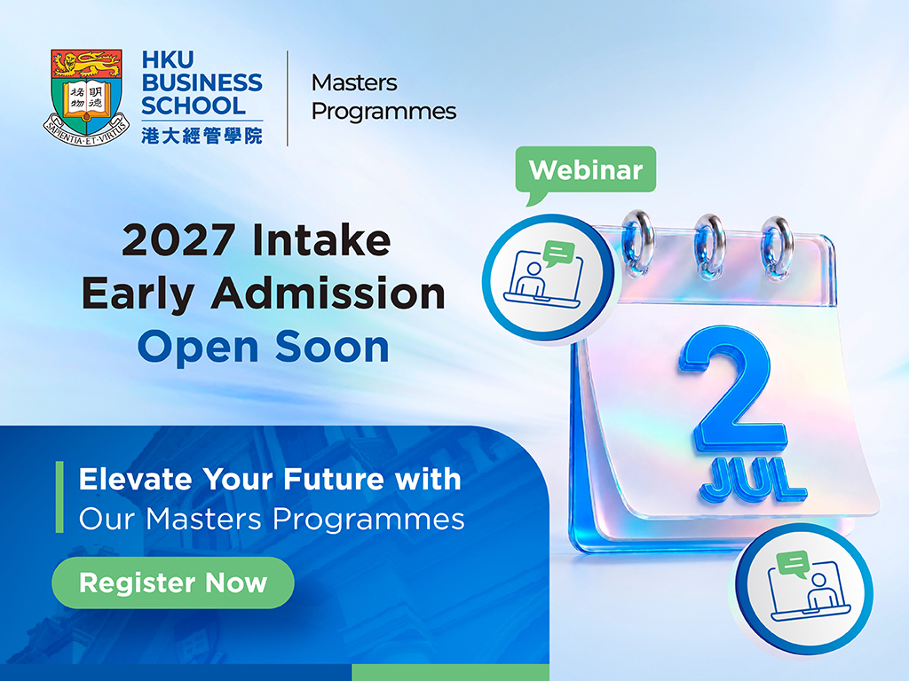 Early Admissions Webinars [Discover Our Masters Programmes]